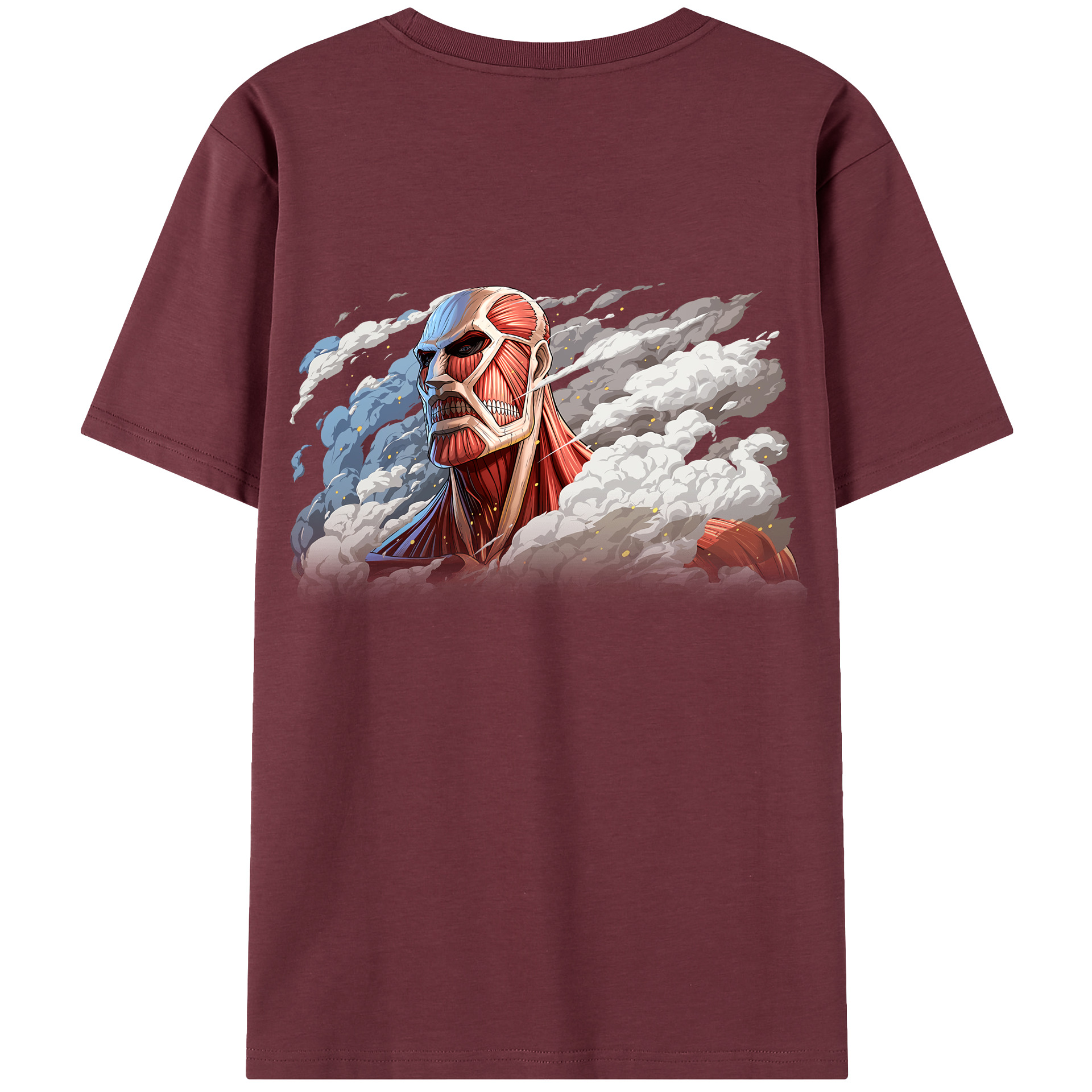 （画像用） 進撃の巨人 Attack on Titan 綿100％半袖Tシャツ（背面プリント）